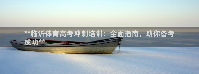 富联娱乐总代：**临沂体育高考冲刺培训：全面指南，助